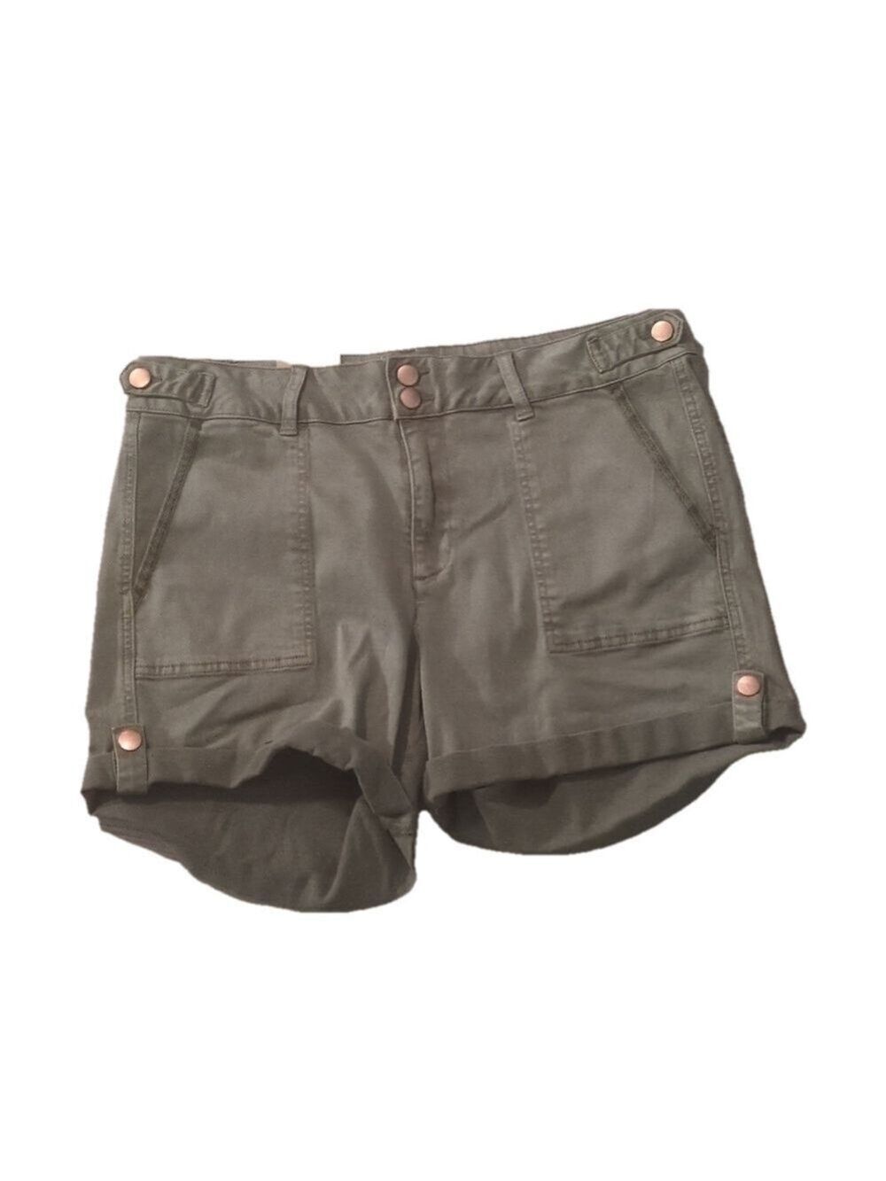 Bke Payton Mid rise olive green shorts size 30